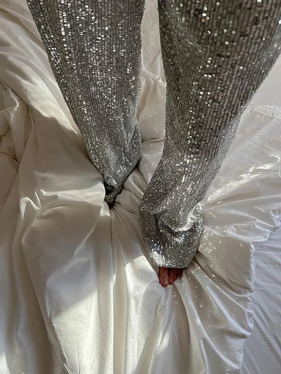 Ally Wide Leg Sequin Pants